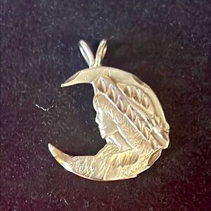 925 Silver Moon Pendant